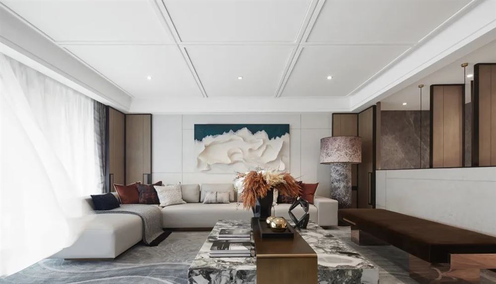 佛山市越秀御湖臺(tái)輕奢風(fēng)格三居室裝修案例