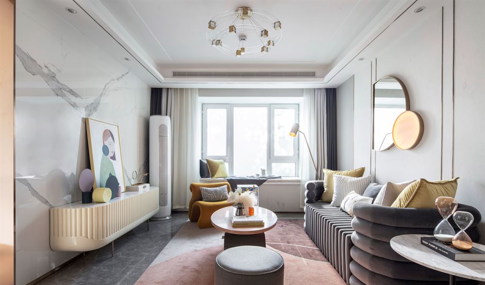 佛山市順德自在城現(xiàn)代簡約風格三居室裝修案例